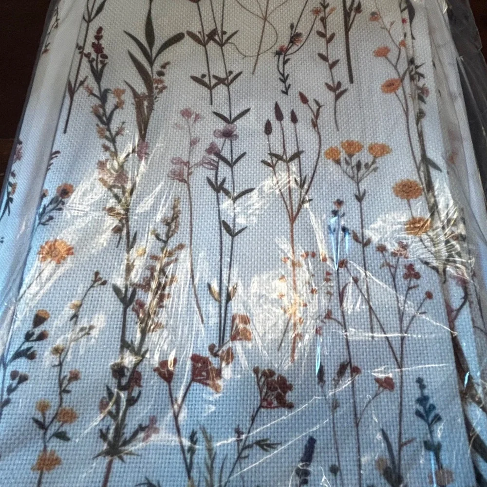 Ambesonne Table Runner & Placemats Set Floral Multicolor 16x72 5pc New